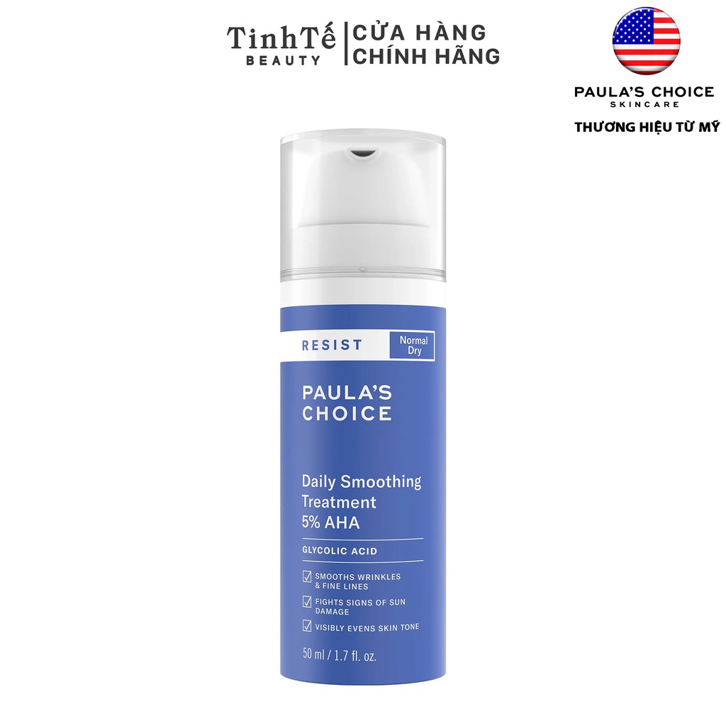 AHA 5% Paula's Choice resist daily smoothing treatment with 5% AHA 50ml