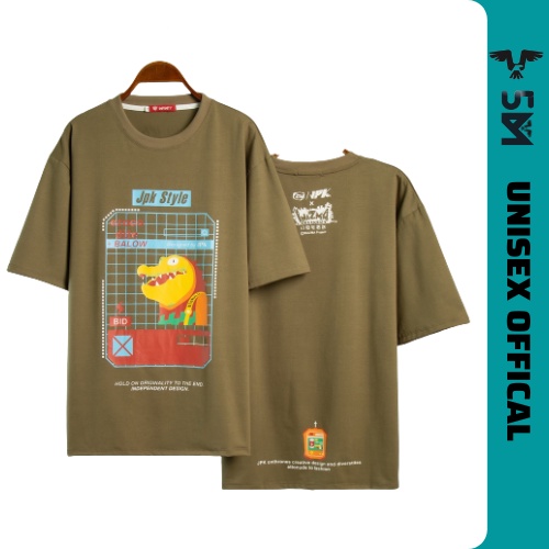 Áo Thun Tici Tay Lỡ In Cá Sấu Siêu Cute, Áo Phông Mikenco Nam Nữ Phom Rộng JPK ATC951 | BigBuy360 - bigbuy360.vn