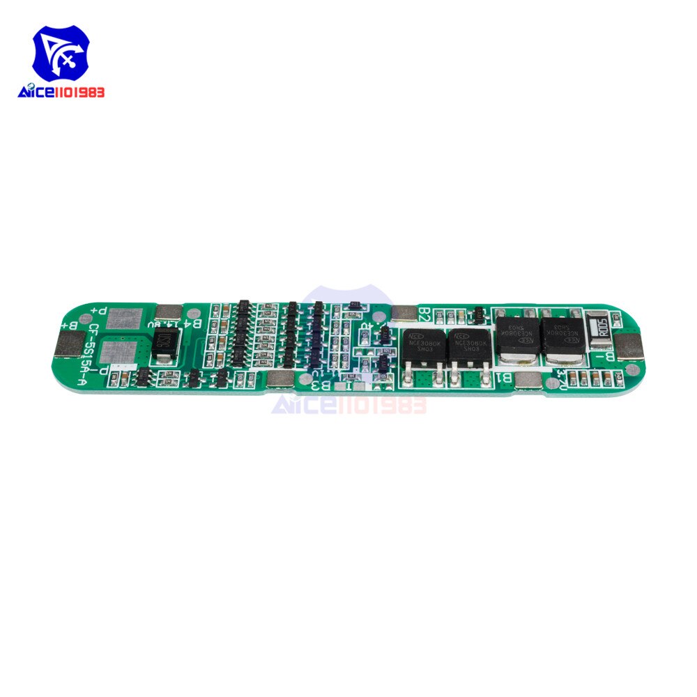 Bảng Mạch Sạc Pin Lithium 5s 15a Li-Ion 18650 Bms 18.5v | WebRaoVat - webraovat.net.vn