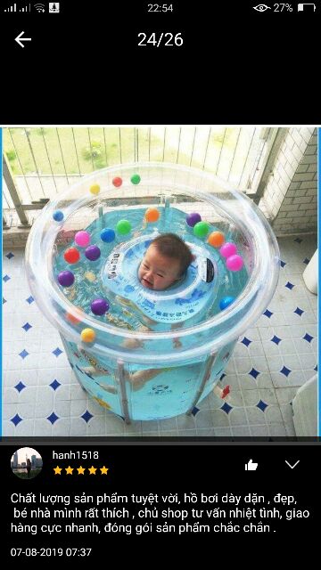 HỒ BƠI SEA BABY THÀNH CAO LOẠI LỚN 80cm*80cm-tặng bơm tay, phao, bóng