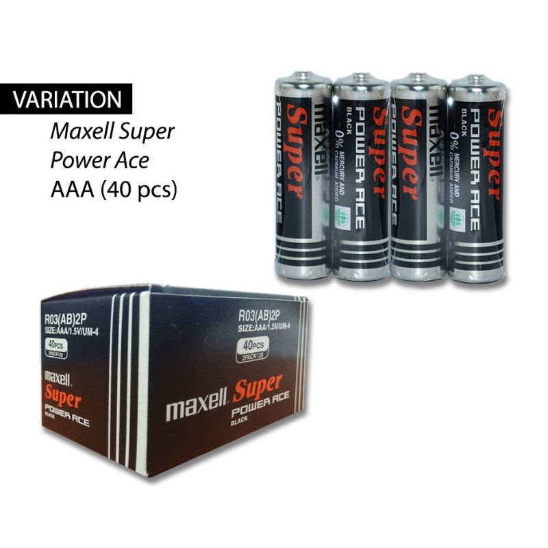 Sỉ 1 hộp 40 viên maxell AAA 3A chính hãng