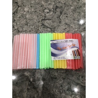 Ống hút màu phi 6, phi 12 loại đẹp gói 500g