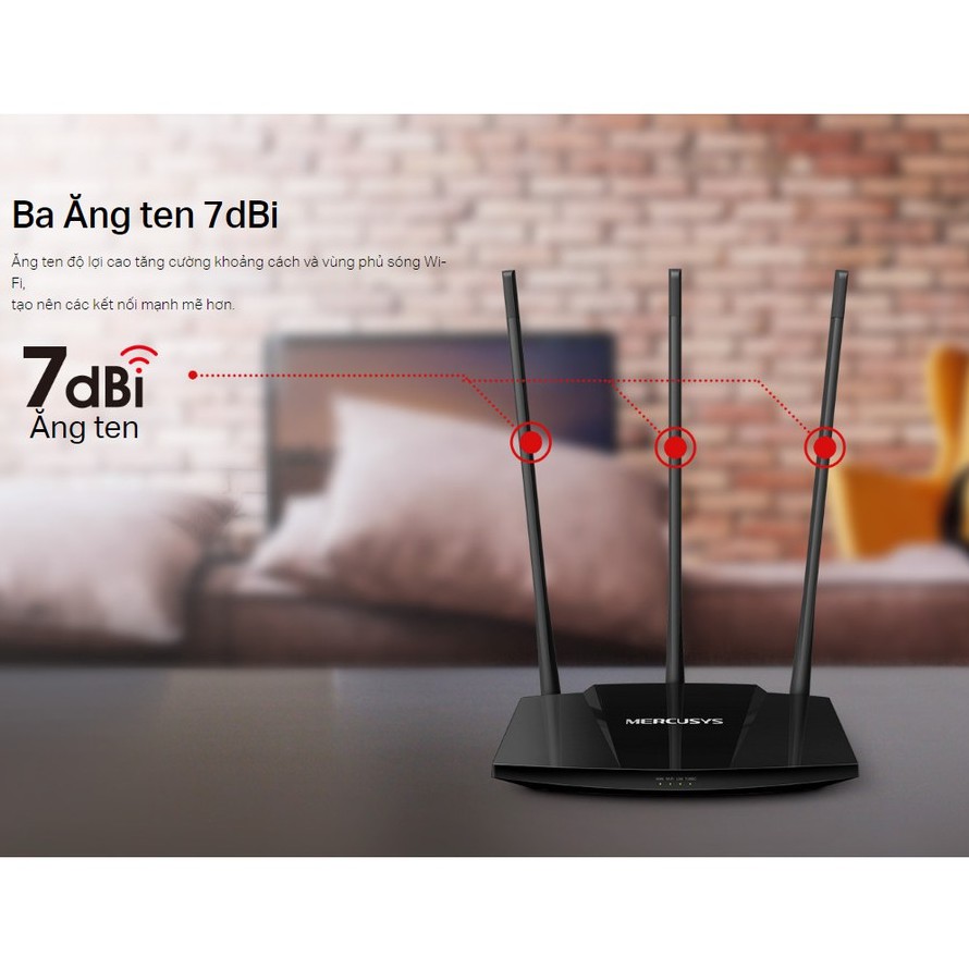 Bộ Phát Wifi - Bộ Phát Wifi 3 Râu  Xuyên Tường Siêu Khỏe Mercusys MW330HP chuẩn N 300Mbps - Mới 100% [Bảo Hành 2 Năm] | BigBuy360 - bigbuy360.vn