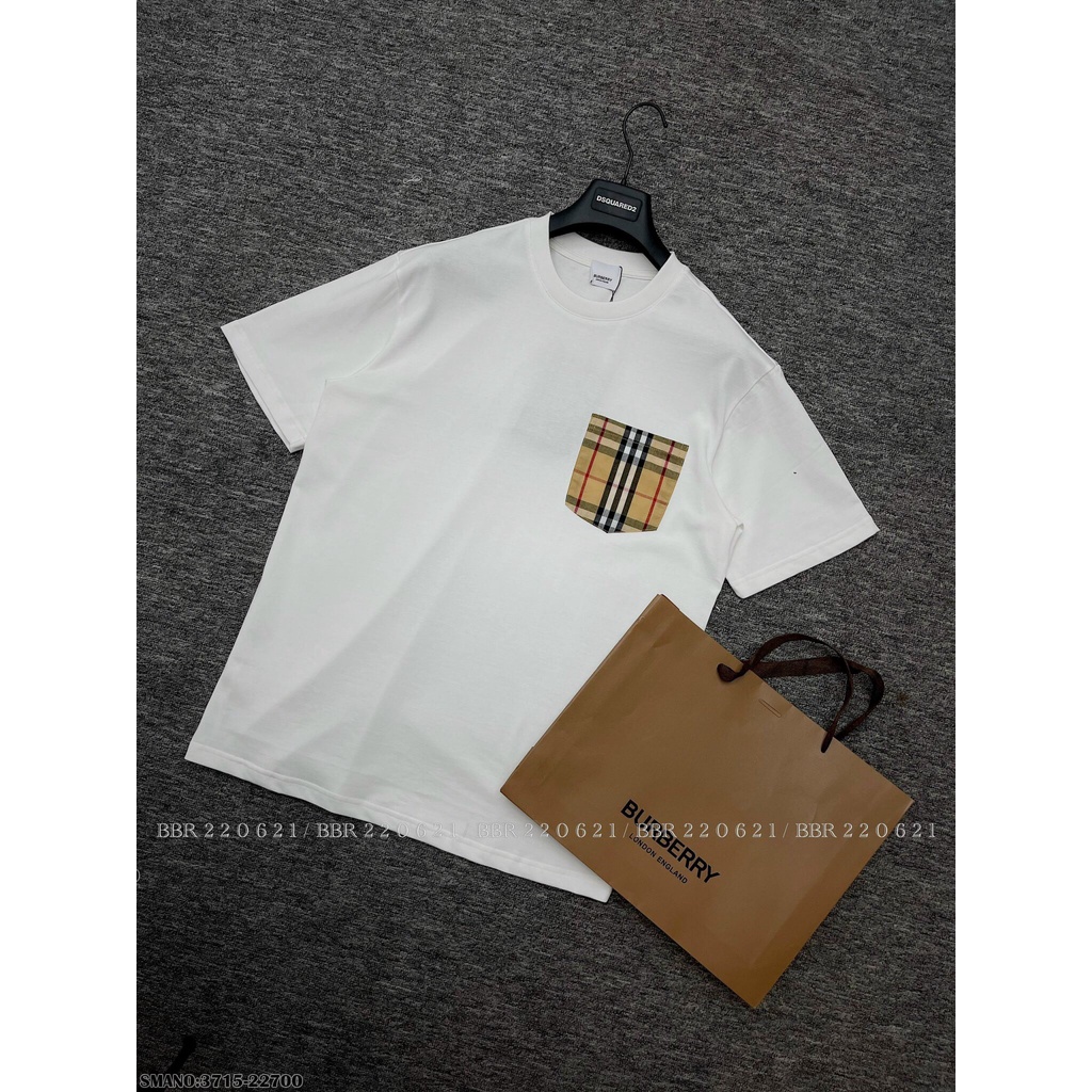 Áo Phông Nam BBR Họa Tiết Túi Trước Ngực Trẻ Trung - Áo Thun Nam BBR Họa Tiết Túi Chất Cotton Mát Mịn DT FASHION MENWEAR