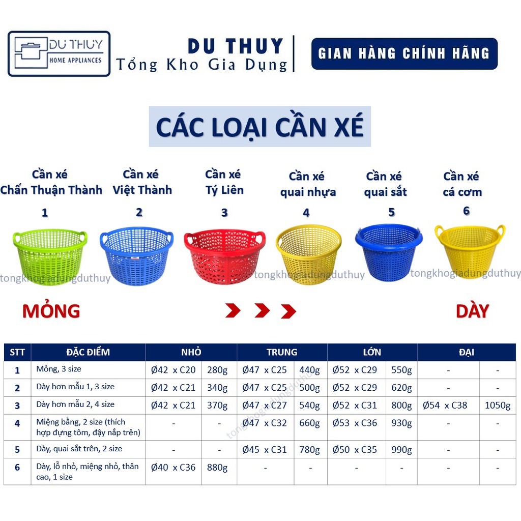 Sọt nhựa tròn loại dày có quai sắt 475CTT, nhựa pp chính phẩm dày dặn thương hiệu Chấn Thuận Thành