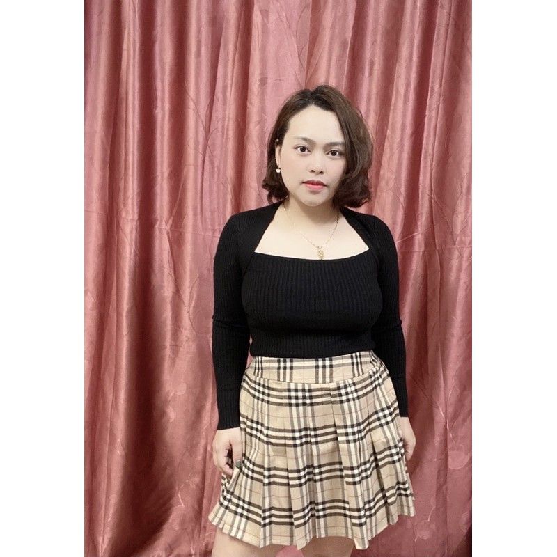 Áo len cổ vuông | BigBuy360 - bigbuy360.vn