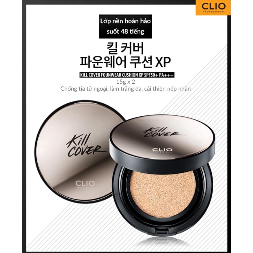 Set Phấn Nước Phấn nước “ All in one” Clio Kill Cover Founwear Cushion XP