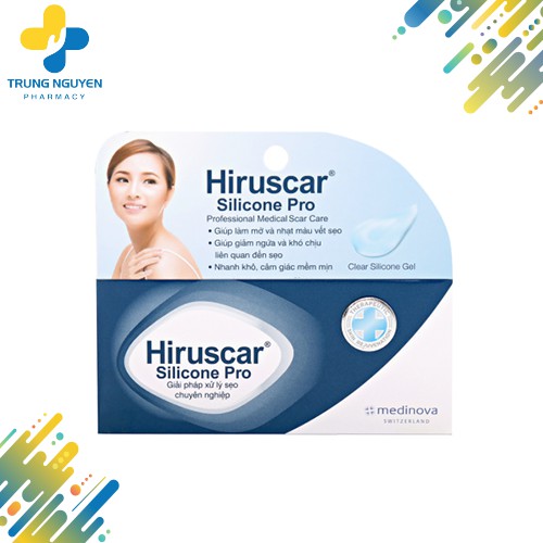 Gel dưỡng ẩm, mờ sẹo Hiruscar Silicone Pro (tuýp 10g)