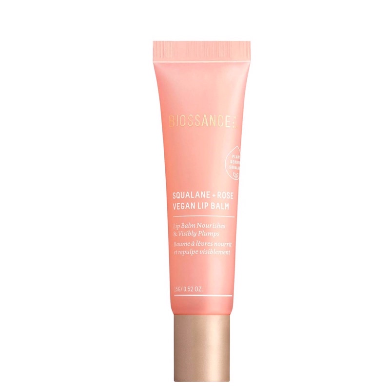 Son dưỡng môi cao cấp Biossance Squalane + Rose Vegan Lip Balm