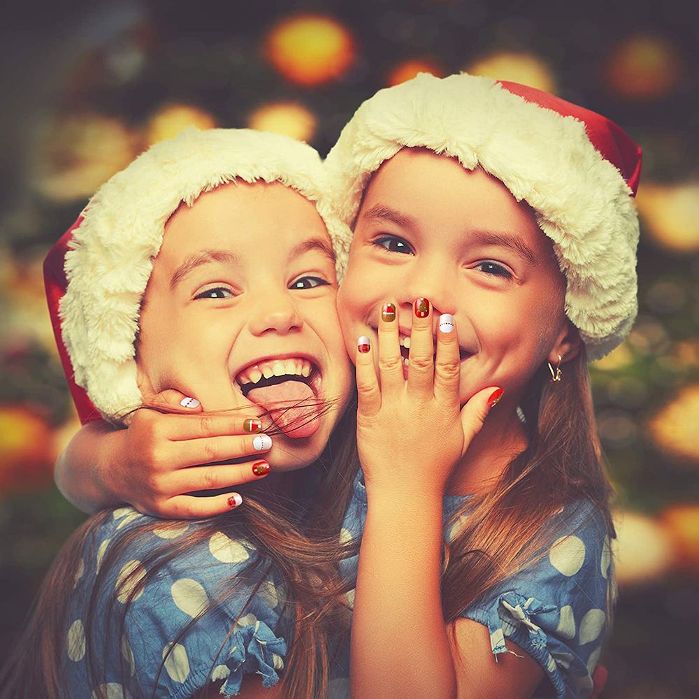 [Hàng mới về] Set móng tay giả họa tiết hoạt hình cho bé gái DIY