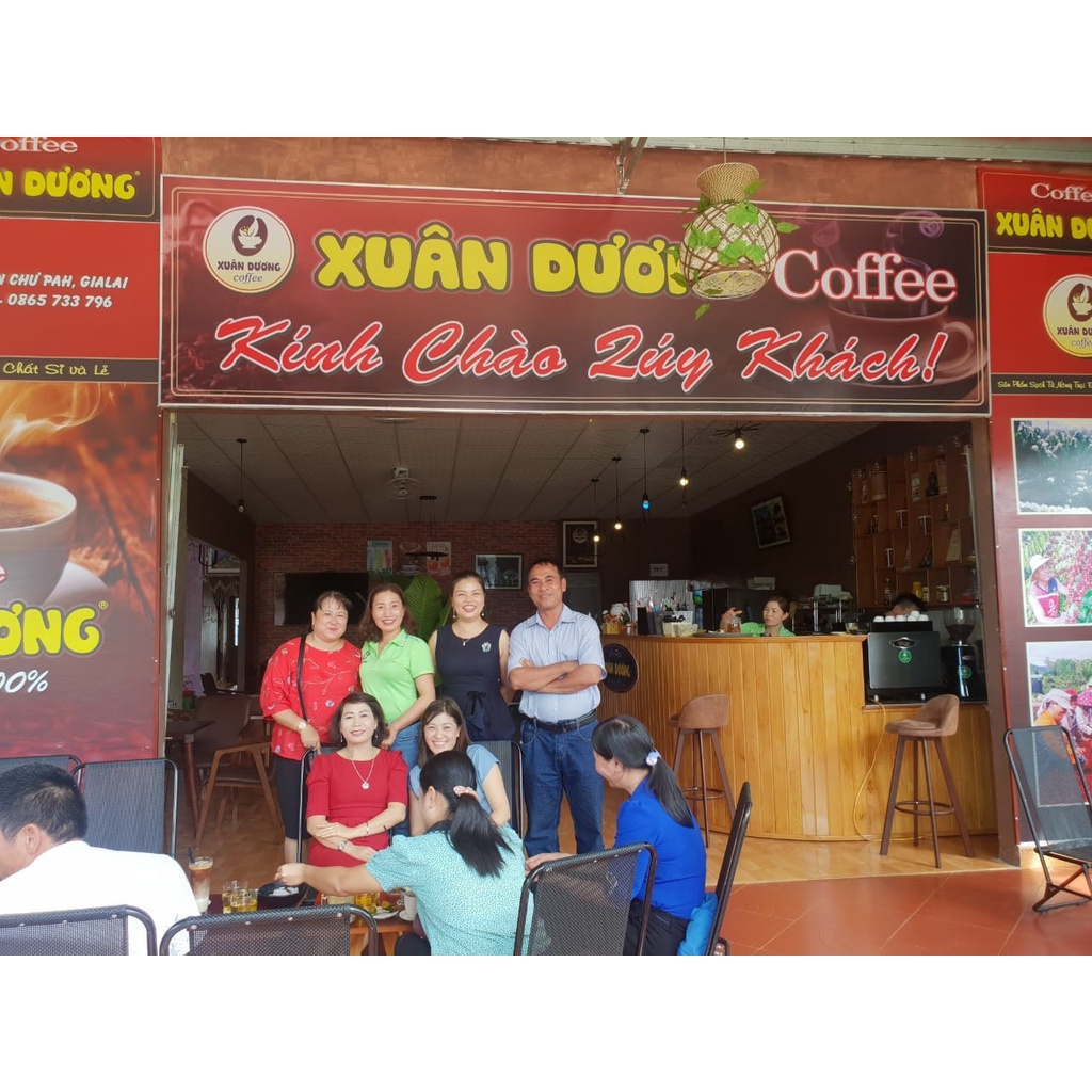 Cà phê nguyên chất Roubusta  Xuân Dương - Vị truyền thống đắng hậu vị thơm ngậy  chín đỏ cafe trồng tiêu chuẩn VietGAP