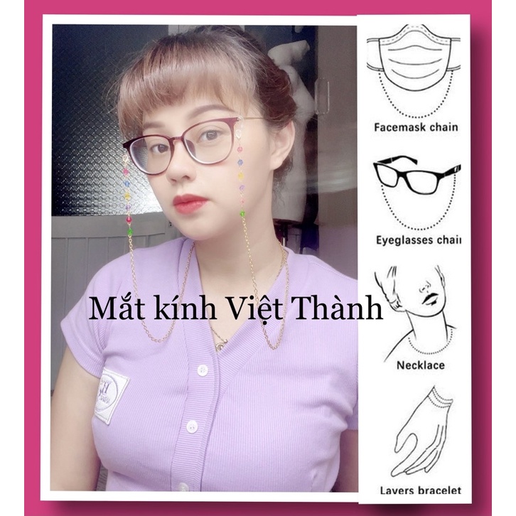 Dây đeo kính HẠT NGŨ SẮC không kèm kính dây đeo khẩu trang dây đeo tai nghe Bluetooth
