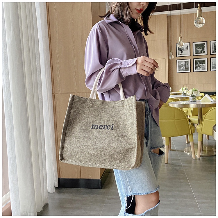 Túi Xách canvas Sức Chứa Lớn Thời Trang Đơn Giản Cho Nữ