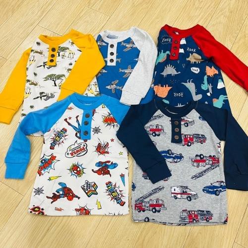 Bộ quần áo dài tay bé trai 6-26 kg made in Vietnam chất cotton xuất dư cực đẹp, mềm mại, thấm hút mồ hôi
