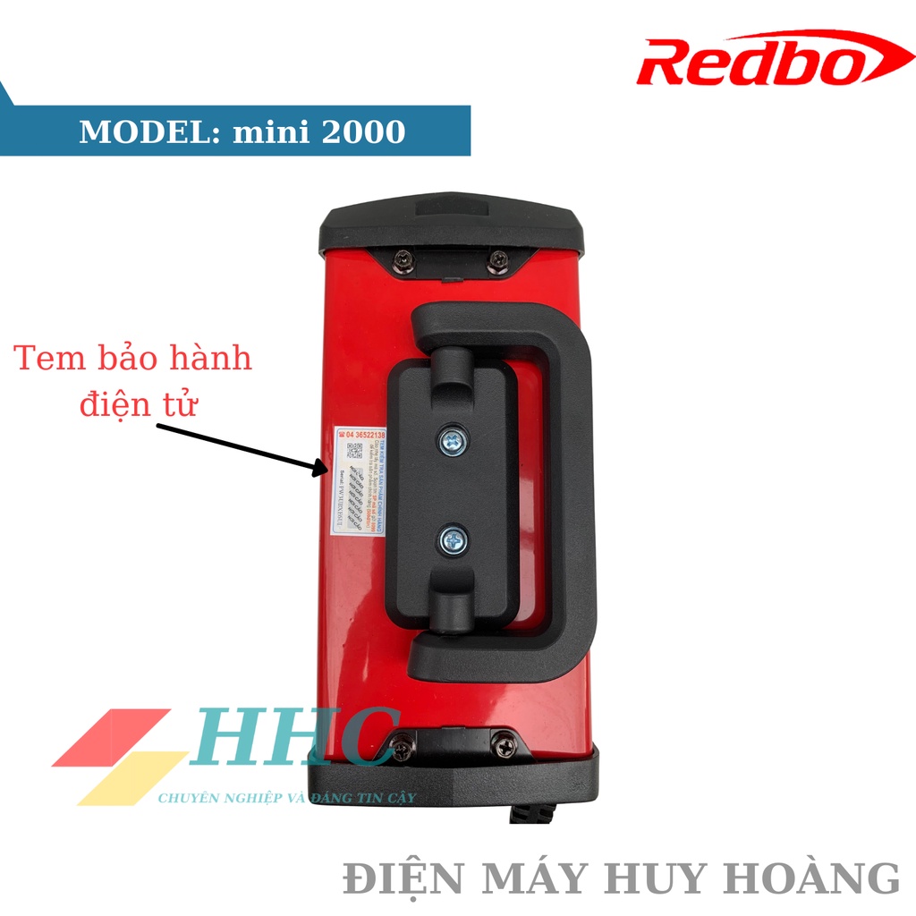 Máy hàn điện tử inverter Redbo mini 2000, máy hàn cho thợ cơ khí, thợ cửa sắt, máy hàn gia đình tặng kèm ke góc nam châm