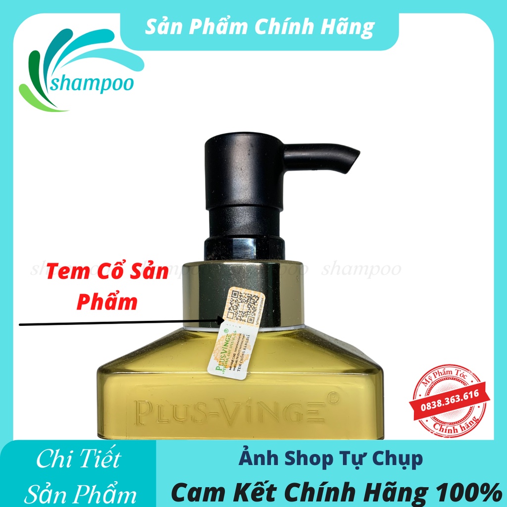 Cặp dầu gội xả Collagen Plus Vinge 1000ML giảm rụng tóc kích mọc tóc phục hồi tóc hư tổn hàng chính hãng