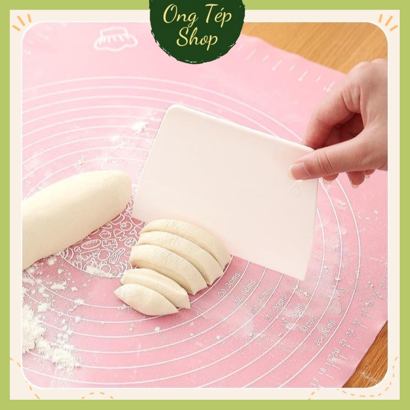 Dao cắt bột, chia bột, miếng nhựa vét bột làm bánh chuyên dụng
