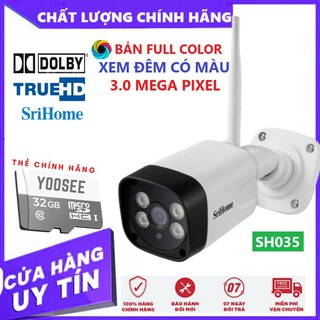 Camera IP Wifi Srihome SH035 giám sát ngoài trời