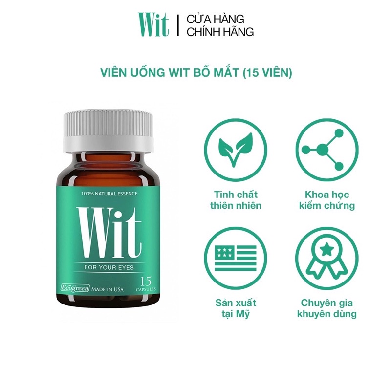Viên uống WIT bổ mắt (15 viên)