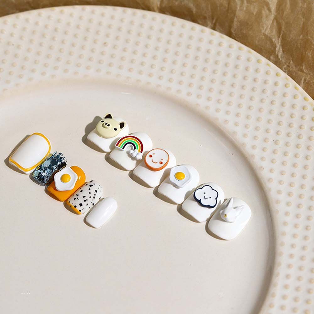 [Hàng mới về] Phụ kiện trang trí móng tay DIY nghệ thuật họa tiết trái cây 3D đáng yêu