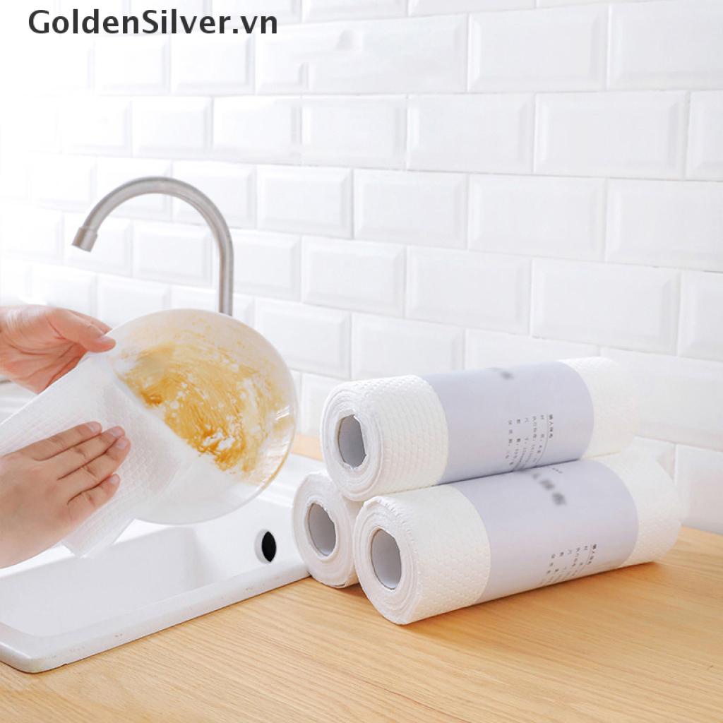 Cuộn 50 Khăn Lau Chén Dĩa Bằng Tre Có Thể Tái Sử Dụng