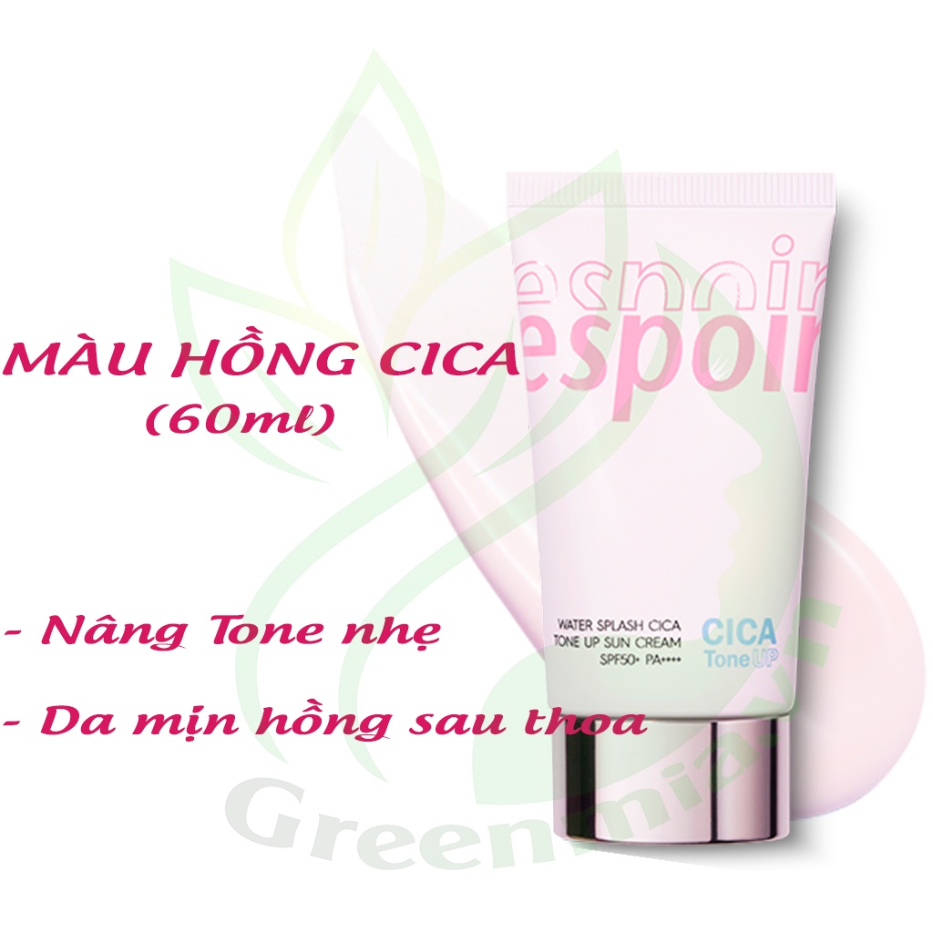 Kem Chống Nắng Espoir Màu Hồng Nâng Tone Espoir Water Splash CiCa Tone Up Sun Cream SPF 50+ / PA ++++