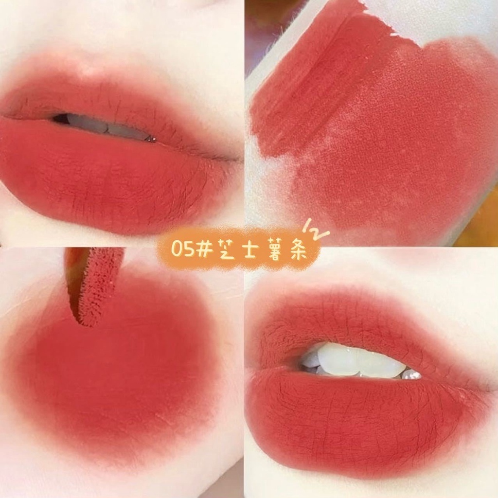 Bộ 5 Son Môi Bùn Chống Thấm Nước Lâu Trôi Von Gee