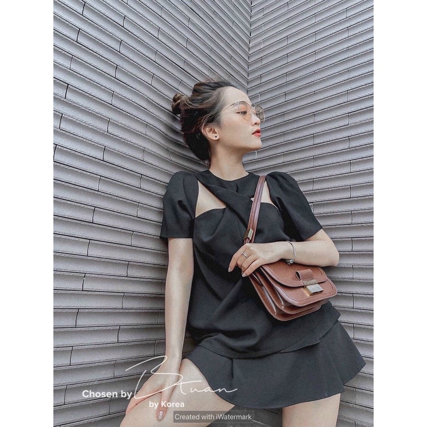 Áo xinh lạ mắt 2màu basic 𝐊𝐄̀𝐌 𝐀̉𝐍𝐇 𝐓𝐇𝐀̣̂𝐓  𝐁𝐀𝐎 𝐊𝐈𝐄̂̉𝐌 ❌