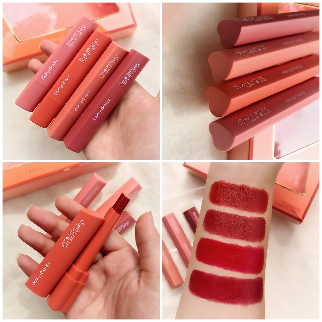 Set 4 son thỏi Hengfang Soft Lipstick