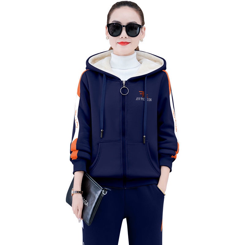 [Stage Creative Wear] Bộ Đồ Thể Thao Vải Lông Cừu Dày Dặn Thời Trang Thu Đông Dành Cho Nữ 2021 | BigBuy360 - bigbuy360.vn