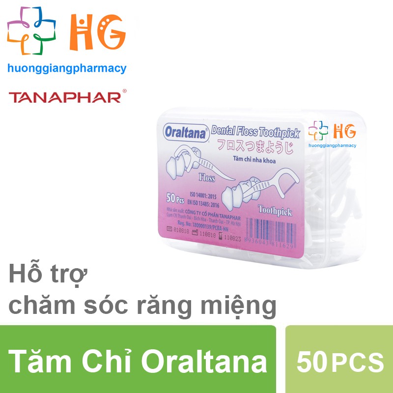 Tăm chỉ nha khoa Oraltana (Hộp 50 PCS)