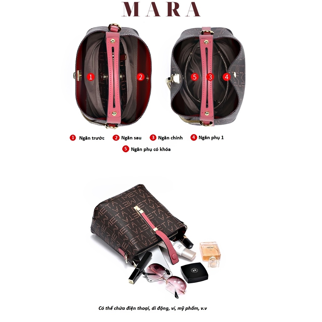 Túi nữ khóa vắt ngang Julia kèm 3 bản dây