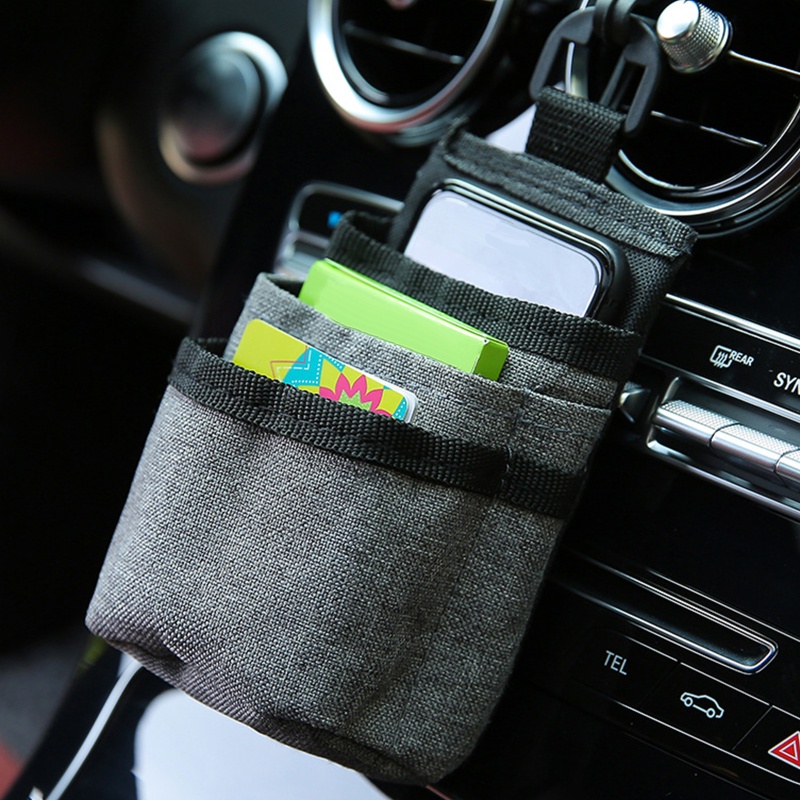 Túi Đựng Điện Thoại / Kính Mát Gắn Lỗ Thông Gió Xe Hơi Tiện Dụng