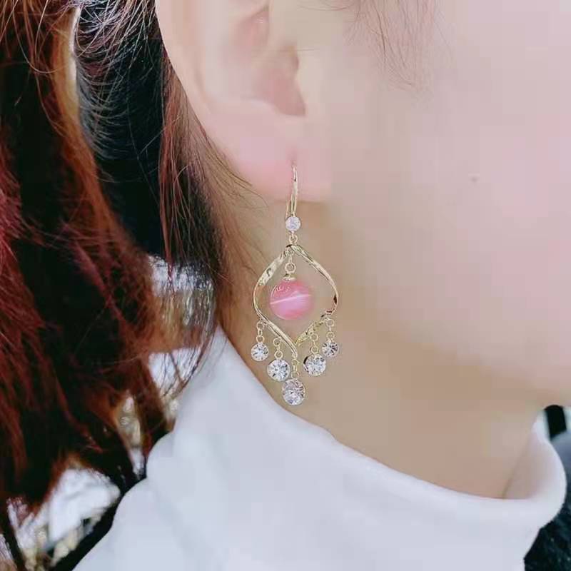 Khuyên tai dáng dài phong cách thời trang Hàn Quốc nữ tính - B36