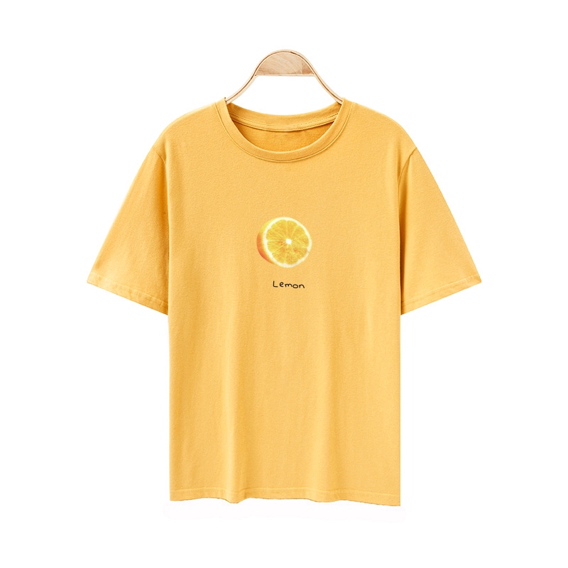 Áo thun IELGY in hình trái cây mùa hè 8 màu lựa chọn phong cách retro cỡ S-3XL cho nữ