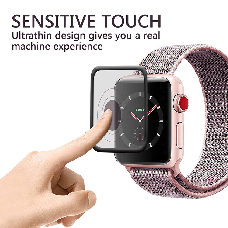 Kính Cường Lực Nano Apple Watch Full Màn Cao Cấp Series 1/2/3/4/5/SE/6/7 Full Size 38/40/4142/44/45MM