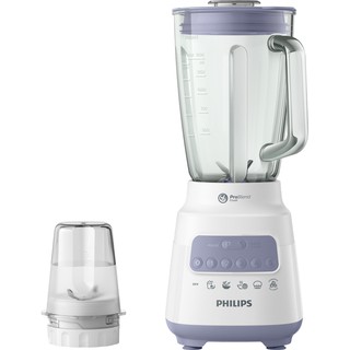 Máy Xay Sinh Tố Philips HR2222/00 (Trắng) - Hàng Chính Hãng - Bảo Hành 2 Năm Toàn Quốc - Cối Xay Thủy Tinh - 1.5L - 700W