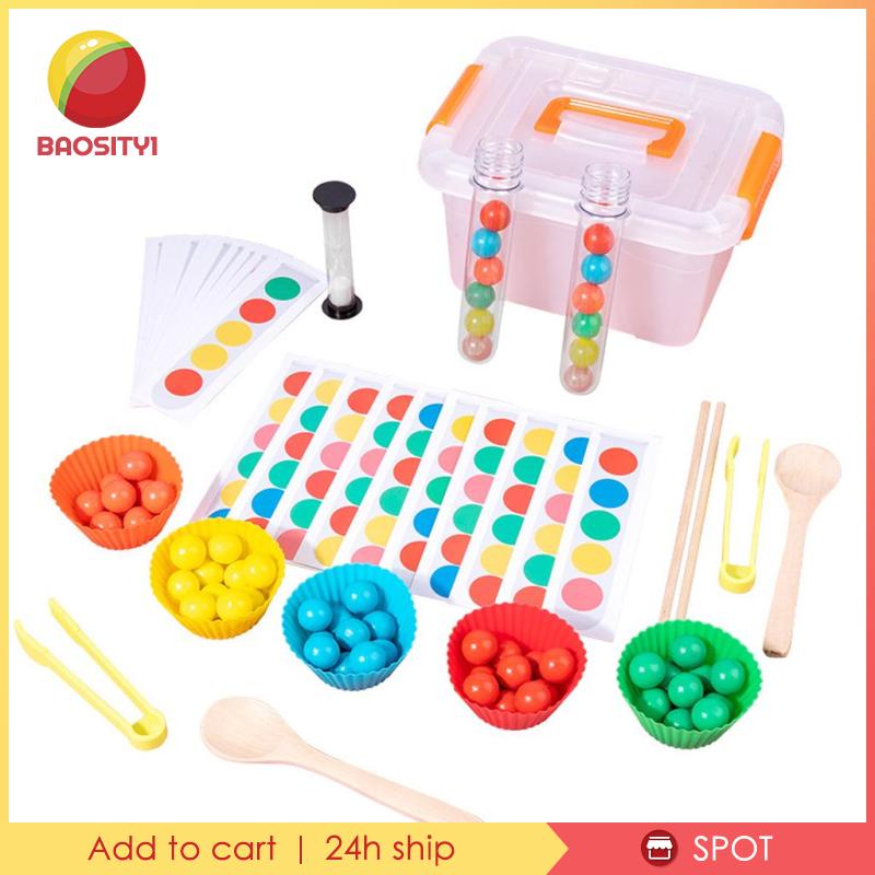 [Baosity1] Đồ Chơi Ống Nghiệm Thử Nghiệm Hạt Luyện Tư Duy Logic Cho Bé Trai Và Bé Gái