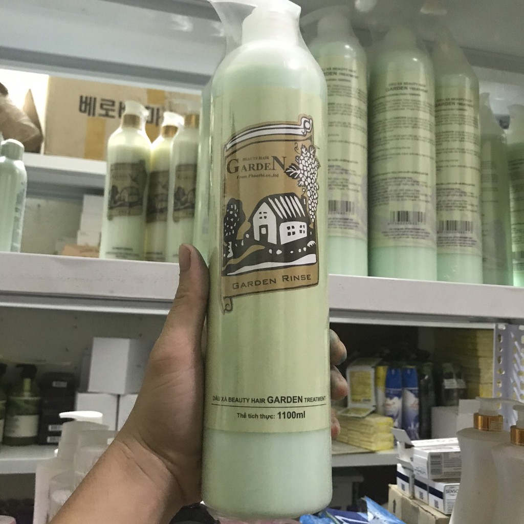 Cặp Dầu gội, xả Garden 1100ml