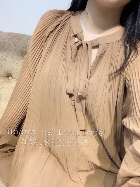 Áo voan xếp ly siêu xinh