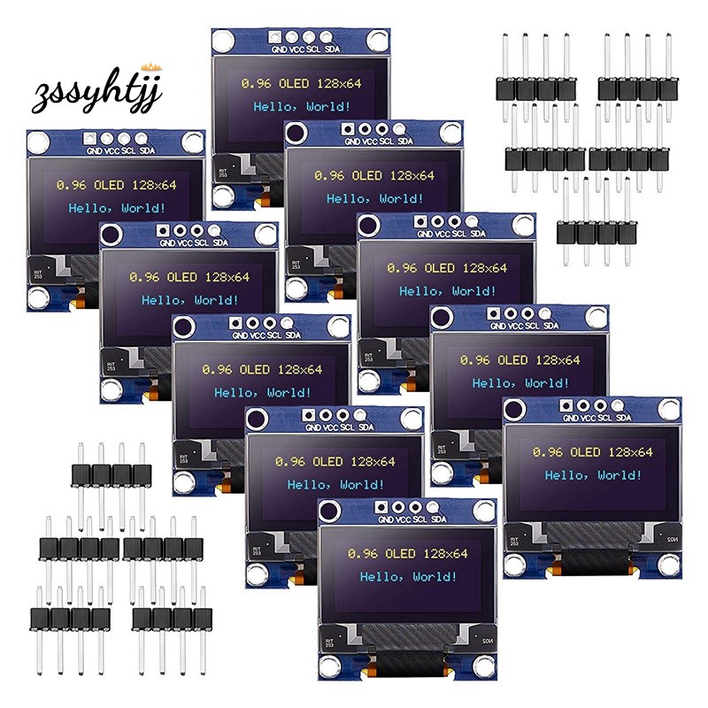 Bộ 10 Bo Mạch Hiển Thị 0.96 Inch Oled Ulefone Ssd1306 Iic I2C Cho Arduino Raspberry Pi