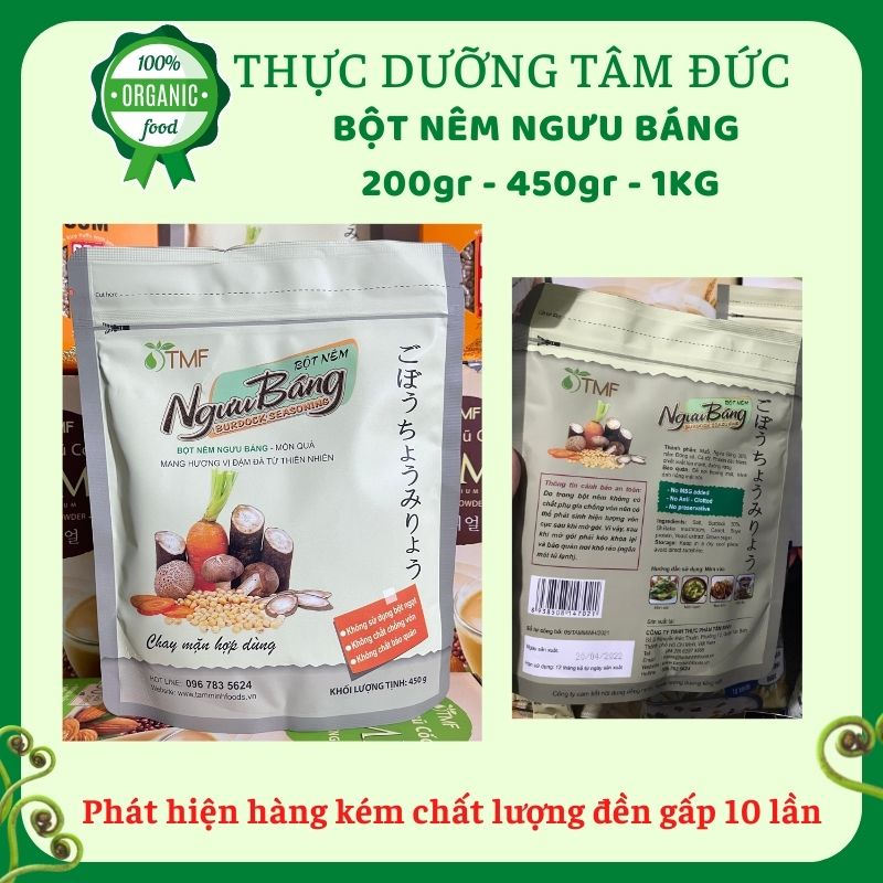 Bột nêm ngưu báng Tâm Minh Foods Hạt nêm chay thiên nhiên