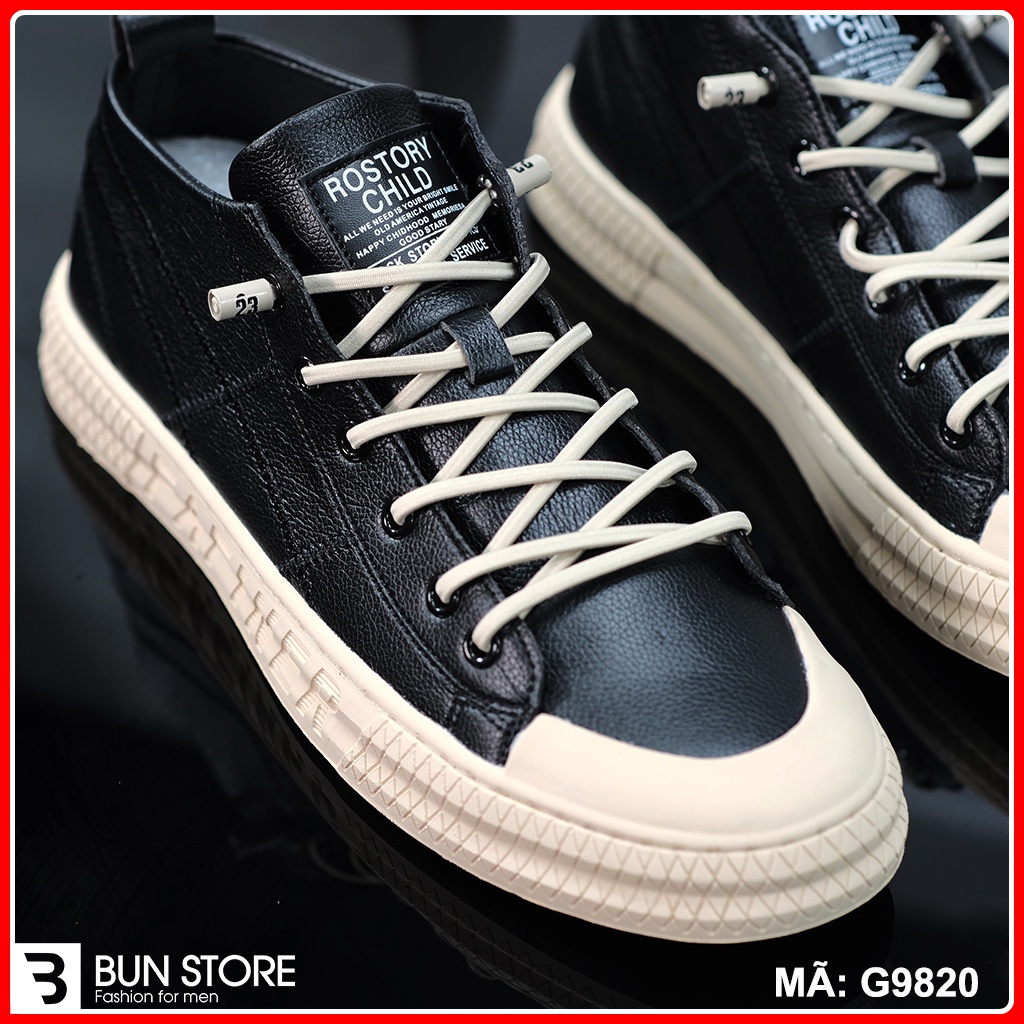 Giày Nam cao cấp Bun Store - Giày da Nam đẹp Sneaker thời trang sang xịn G9820