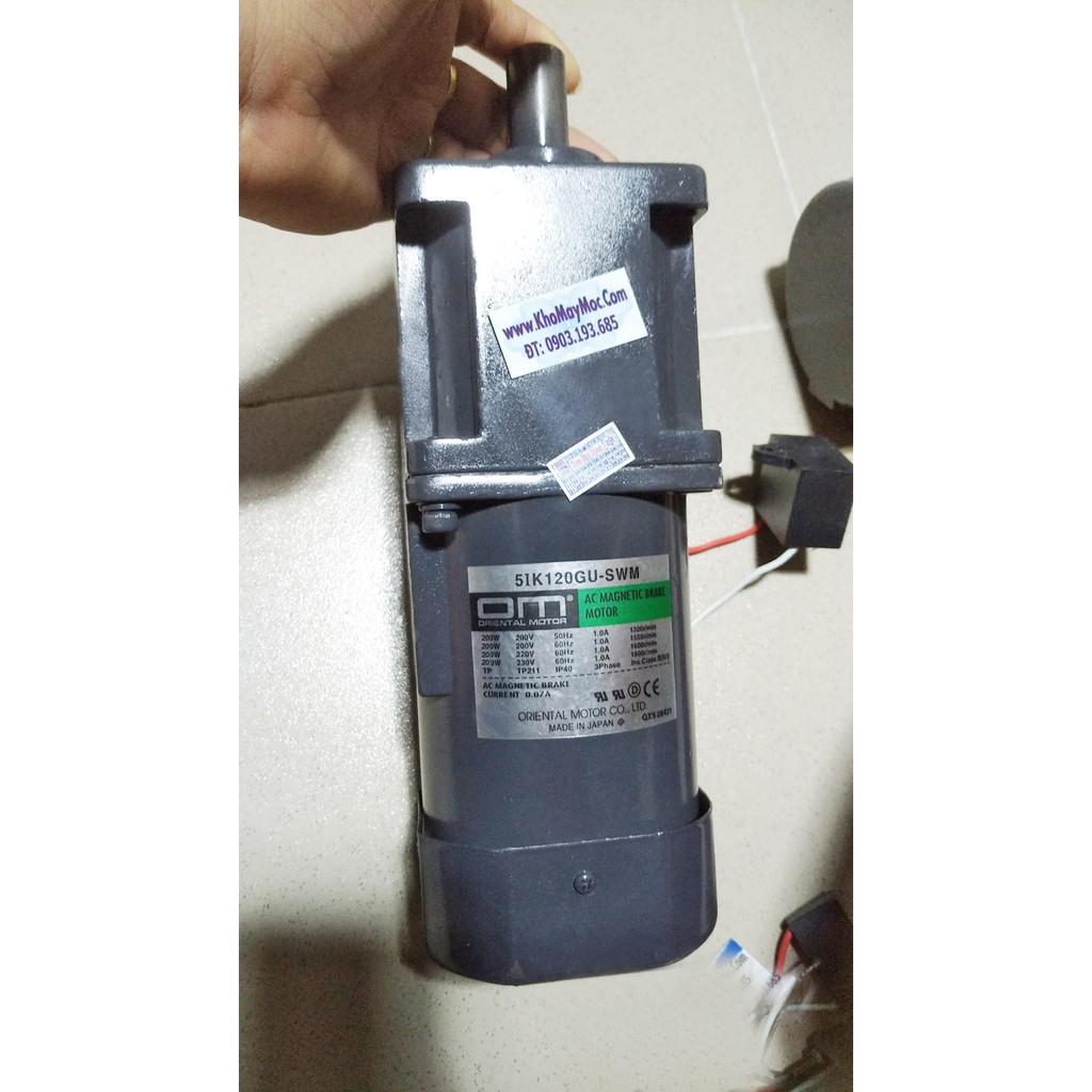 Motor 120w 220vol, đảo chiều, nhông ngoài trục, tiết kiệm điện năng