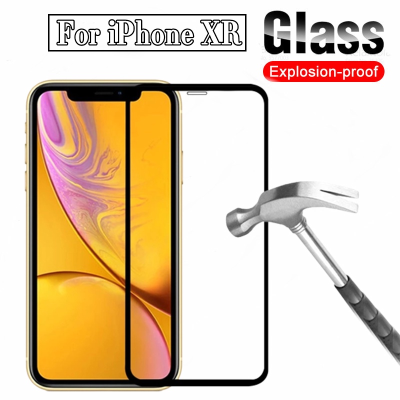 Kính Cường Lực Trong Suốt 3D Độ Cứng 9H Chống Dấu Vân Tay Cho iPhone XR