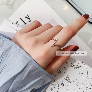 [Mã SKAMCLU8 giảm 10% cho đơn từ 100K] Nhẫn nữ titan beat VH