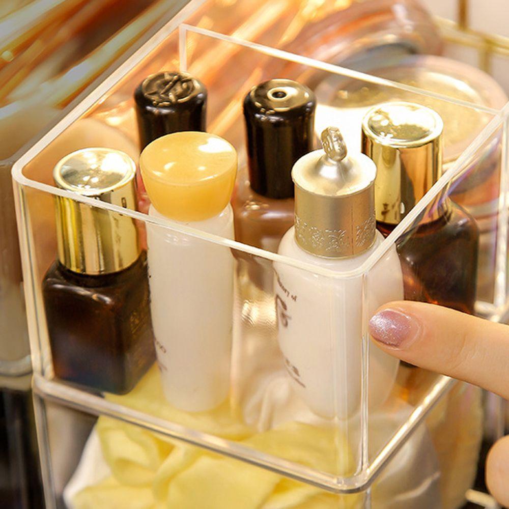 Hộp Đựng Đồ Trang Điểm Chia Ngăn Bằng Acrylic Tiện Dụng Cho Nữ