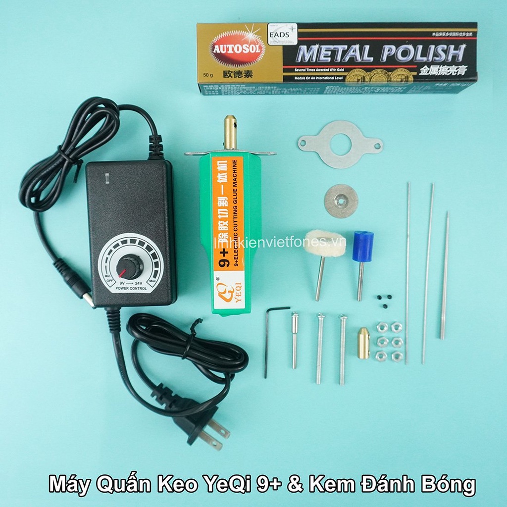 Combo máy quấn keo YeQi 9+ và kem đánh bóng Metal Polish