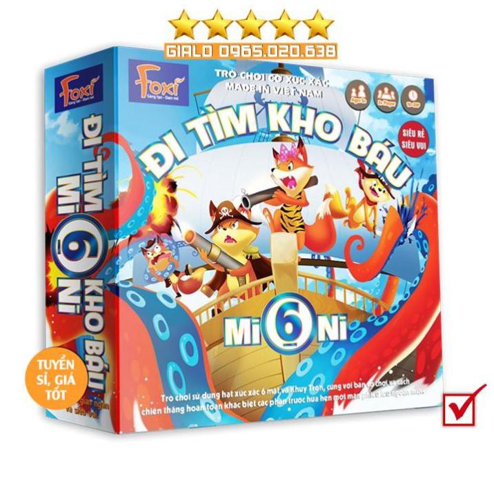 Board game-Flashcard-Đi tìm kho báu Mini 6 Foxi-Giúp phát triển khả năng tư duy toàn diện-kỹ năng quản trị logic của trẻ