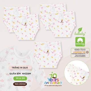 Set 4 cái tả dán vải sơ sinh Lullaby